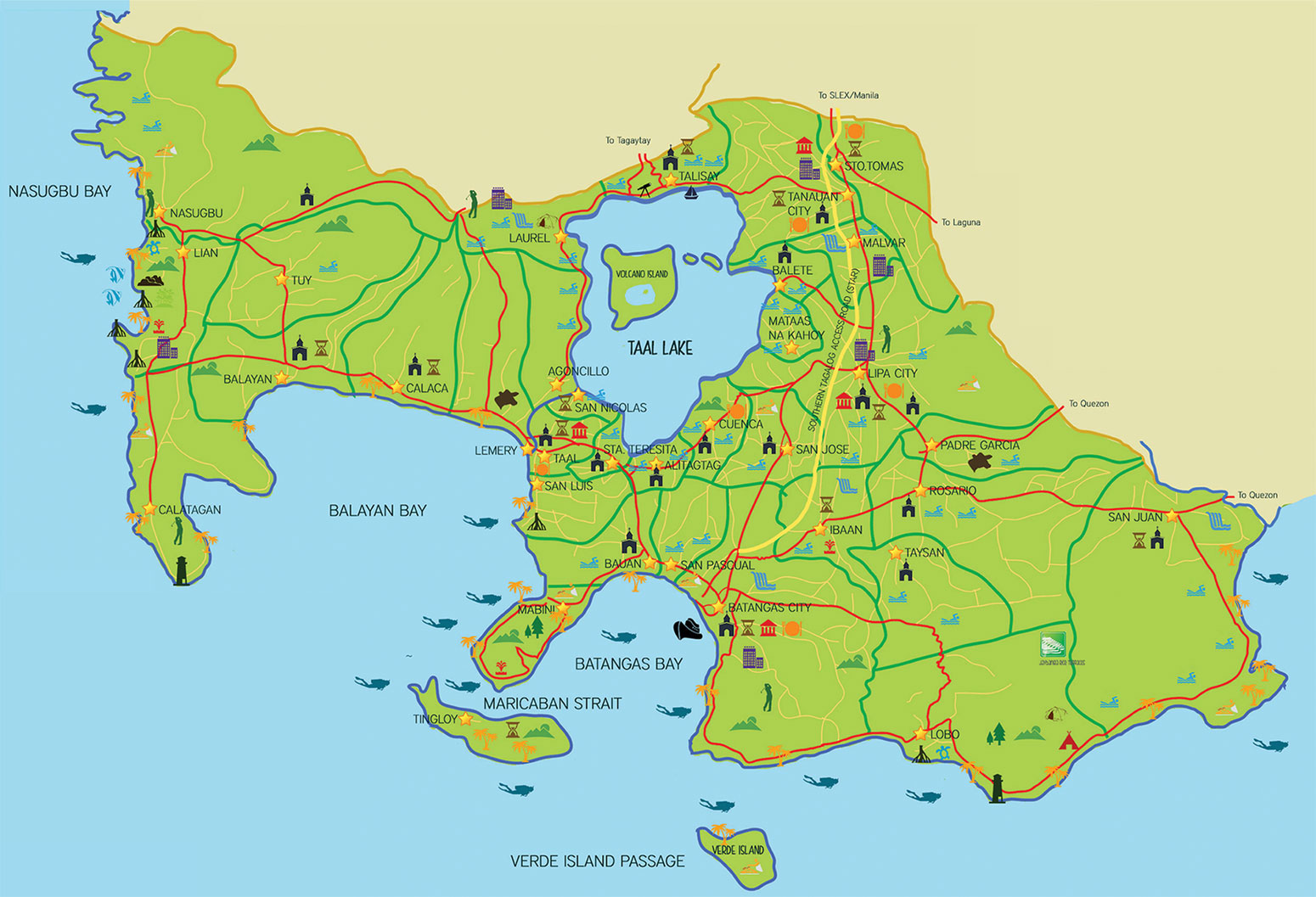 Road Map Of Batangas
