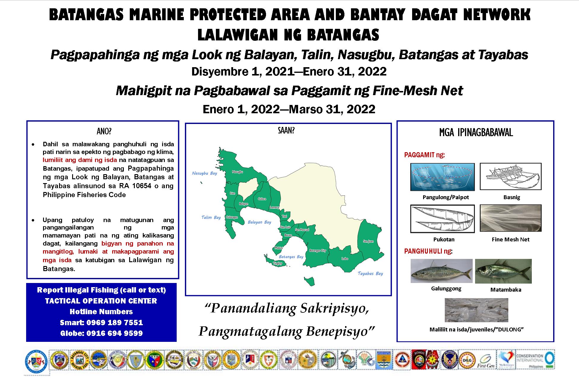 Batangas Province reimplements rest of the bays